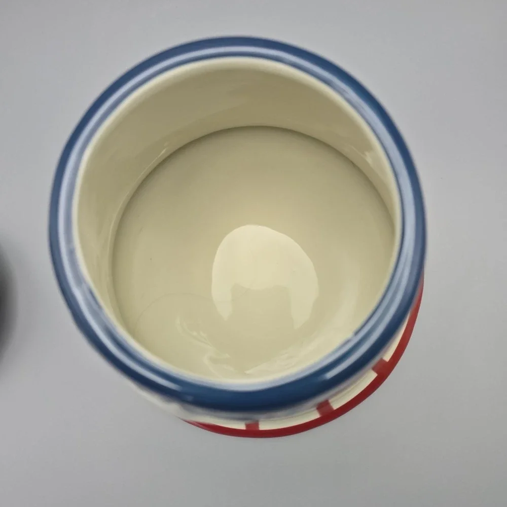Johanna‎ Parker Carnival Cottage Mr Liberty Bell Cookie Jar Patriotic Canister